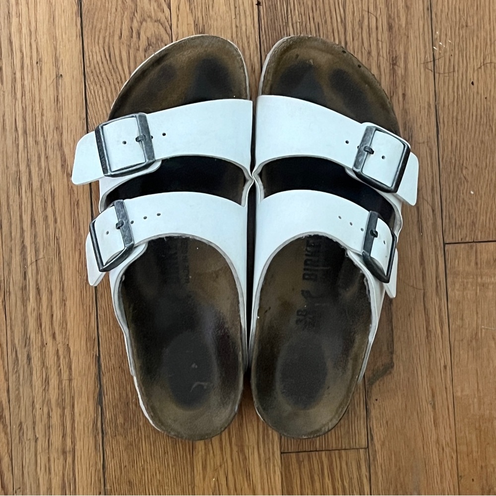 Birkenstocks Arizona in white